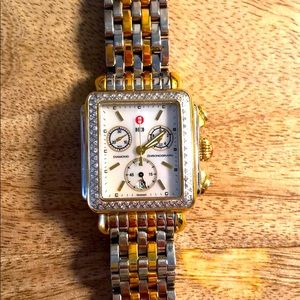 Michele Deco two-tone 18k gold with diamonds